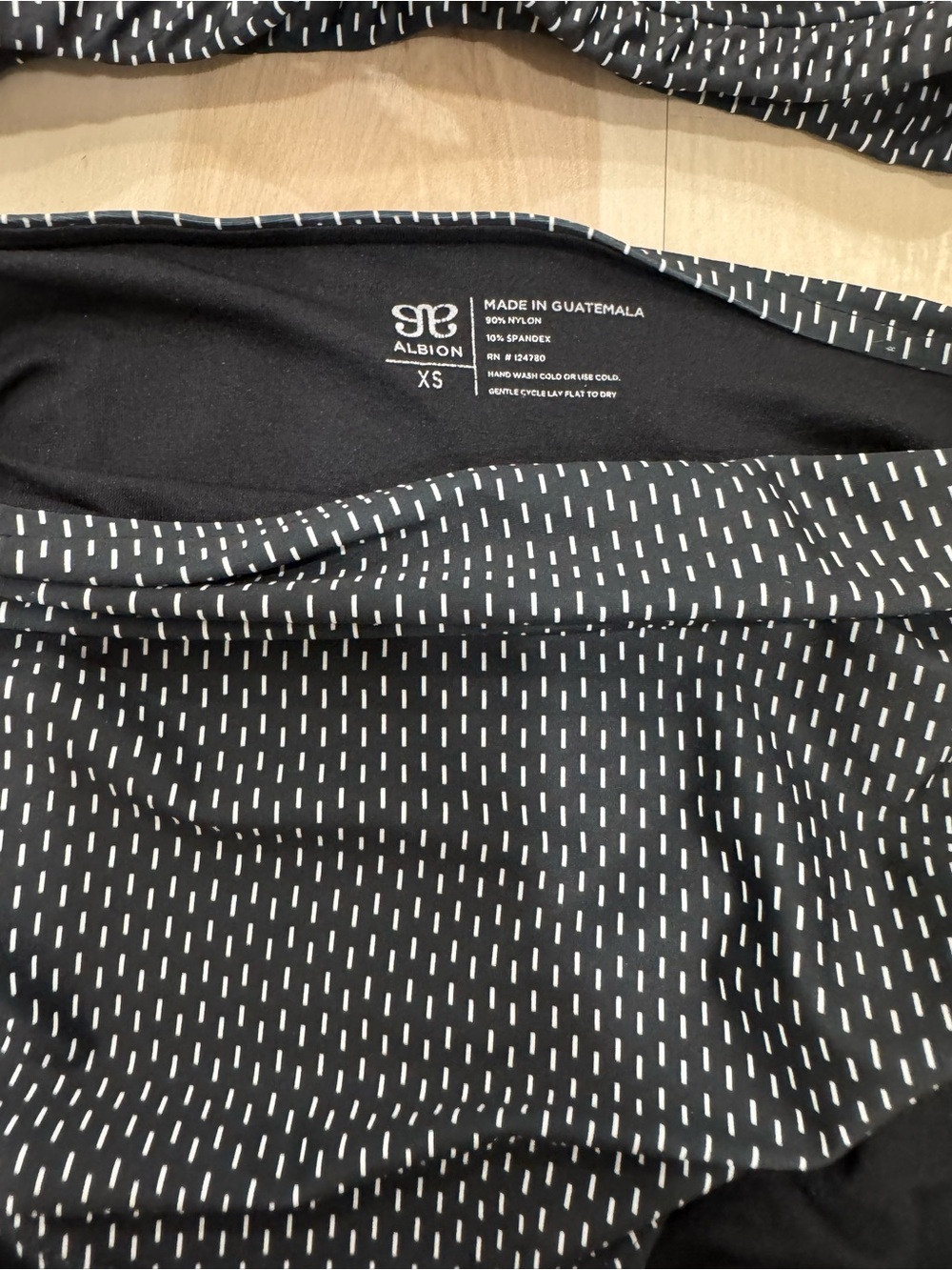 Albion Midnight Dash Women's 2 Piece Swimsuit Black White High Waist XS/S - Picture 7 of 16
